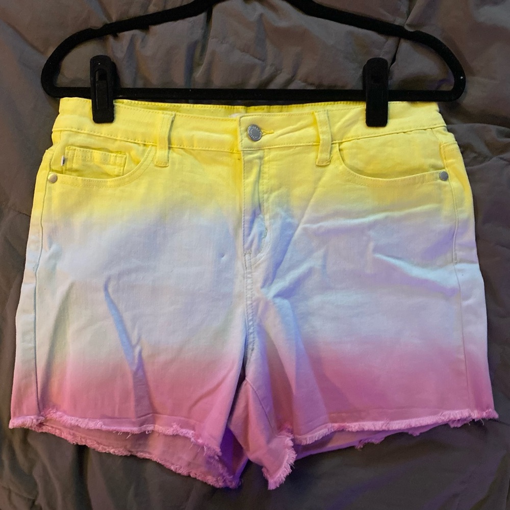 Judy Blue high waist denim ombre shorts